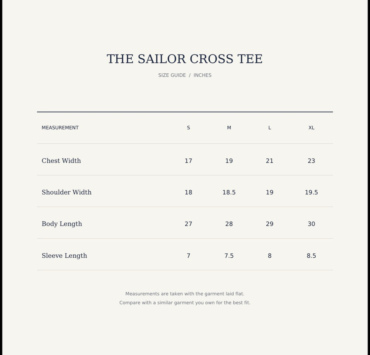 The Sailor Cross Tee